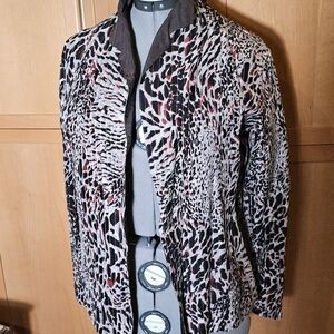 Stylish Animal Print Women's Jacket